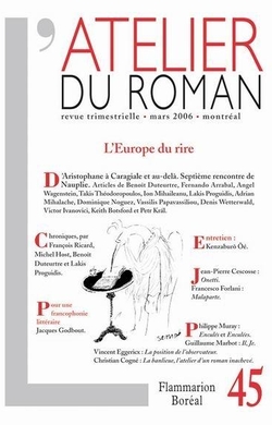L'Atelier du roman n 45