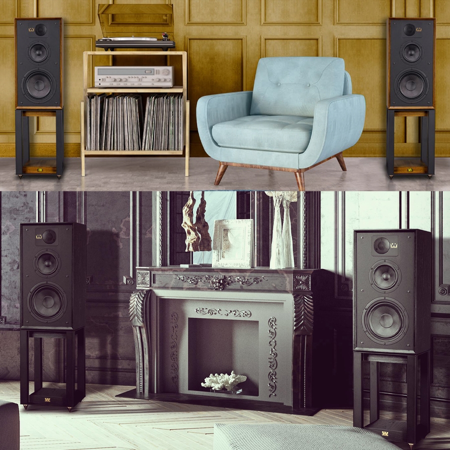 Wharfedale Linton Heritage avec Support Ensemble (La Paire)