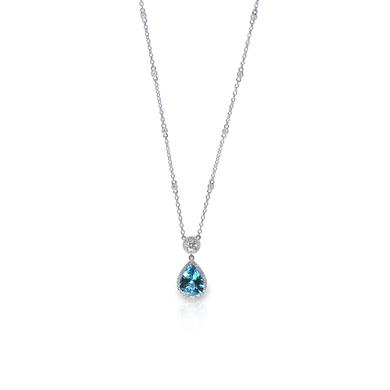 Blue stone necklace 