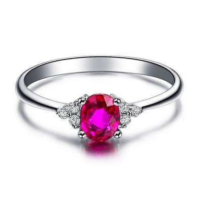 Bague pierre rose 2