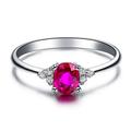 Bague pierre rose 2