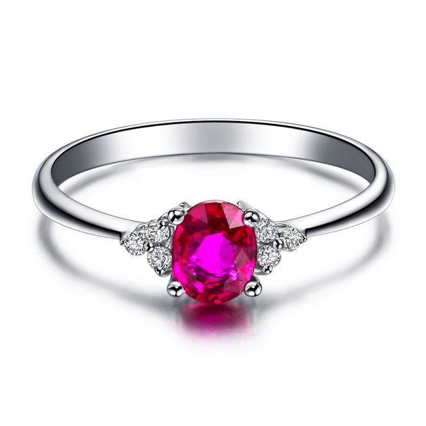 Bague pierre rose
