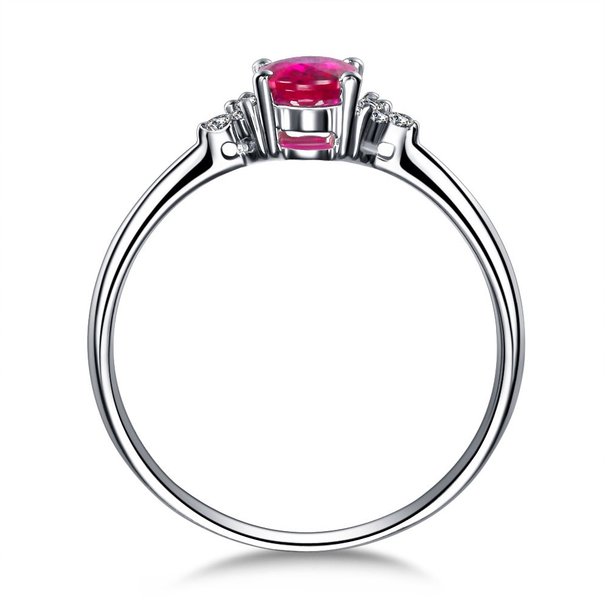 Bague pierre rose